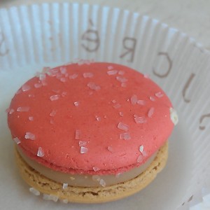 a peanut butter and jelly macaron from Sucre (photo by Carlie Kollath Wells/New in NOLA)